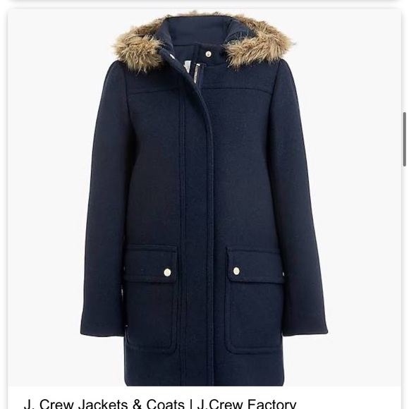 J. Crew Factory Jackets & Coats Vail Parka Navy 2 - Picture 2 of 8